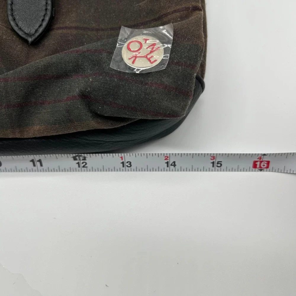 Token Bag Waxed Knickerbocker Plaid Cow Leather Laptop Bag 13
